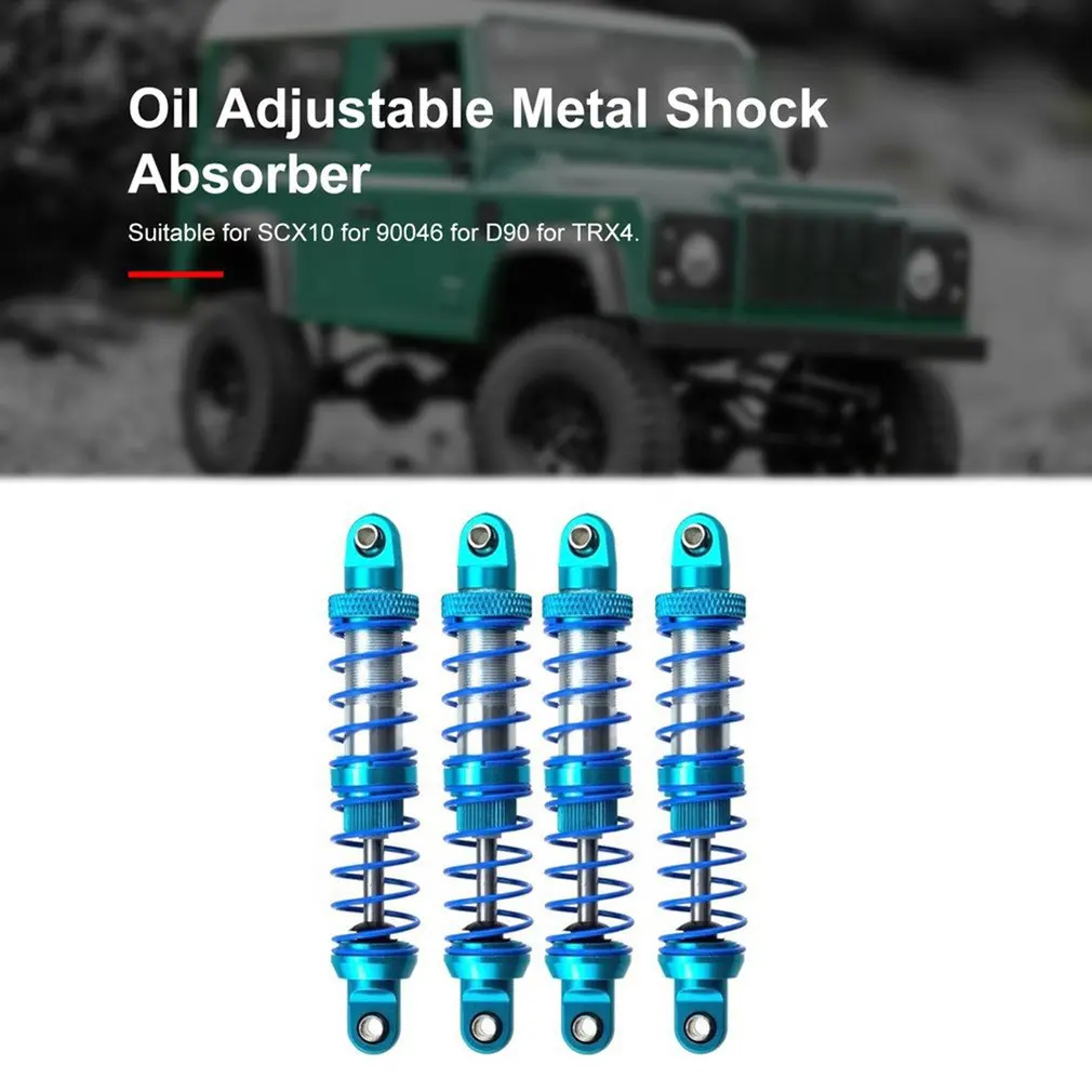 

Oil Adjustable 80mm 90mm 100mm 110mm 120mm Metal Shock Absorber Damper For 1/10 Rc Car Parts Truck Crawler Axial Scx10 Trx4 D90