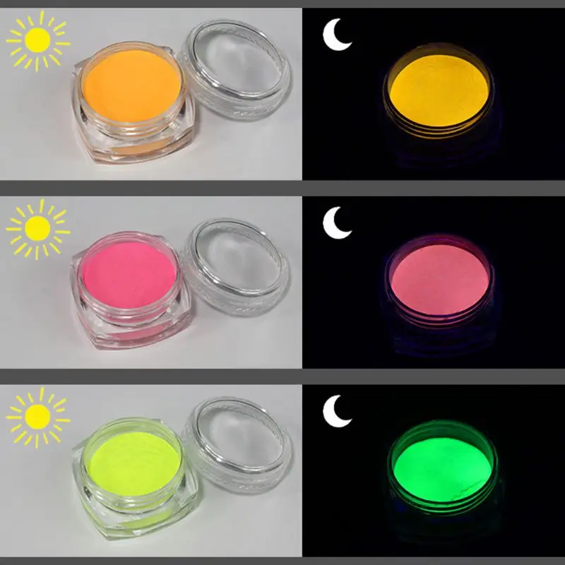 12 цветов светящаяся смола пигмент в темноте пудра краситель Смола ювелирные