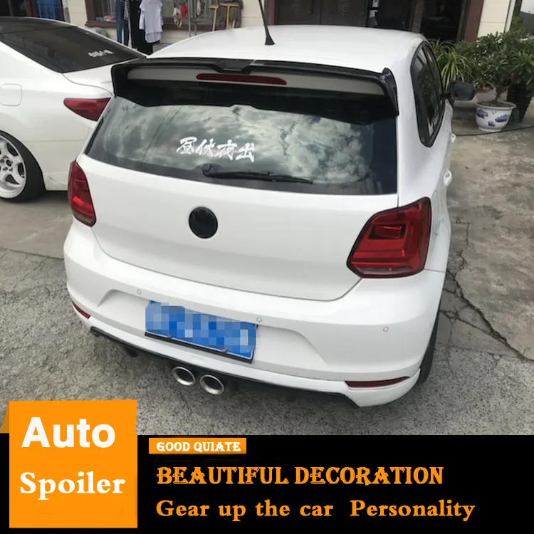 Спойлер из АБС пластика для заднего крыла автомобиля спойлер спортивный Volkswagen Polo