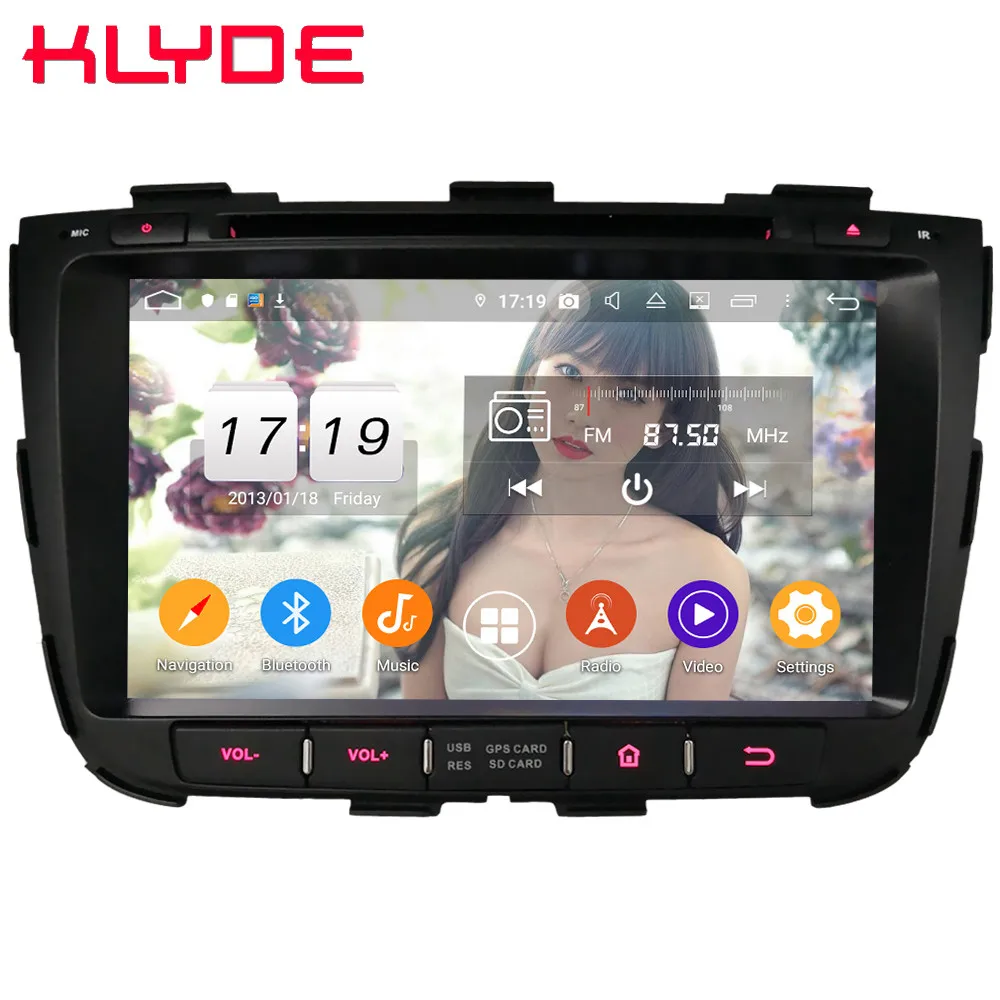 Klyde IPS 4G WIFI Android 10 Восьмиядерный 4 Гб ОЗУ 64 ПЗУ DSP BT автомобильный DVD мультимедийный