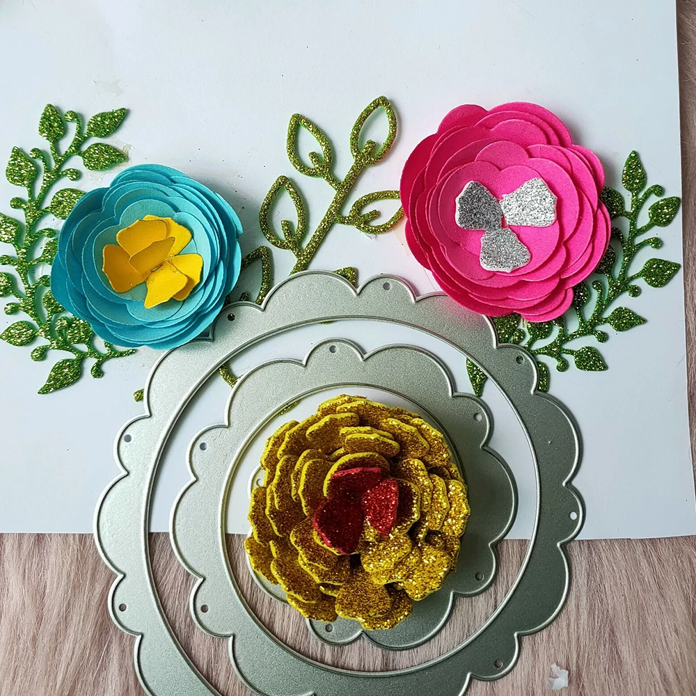 

New Spiral flower metal cutting die mould scrapbook decoration embossed photo album decoration card making DIY handicrafts