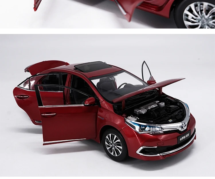 1:18 TOYOTA COROLLA литая под давлением Модель автомобиля игрушки Металлическая Модель автомобиля оригинальная коробка