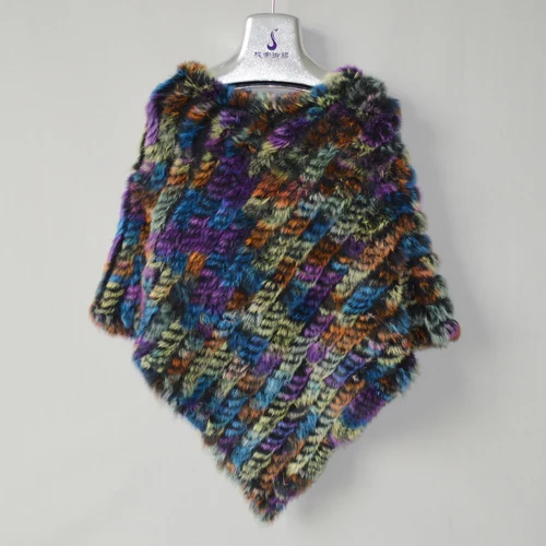 Женская зимняя шаль из натурального кроличьего меха, шарф, модный роскошный высококачественный Женский шарф Focald Femme - Цвет: COLOR17