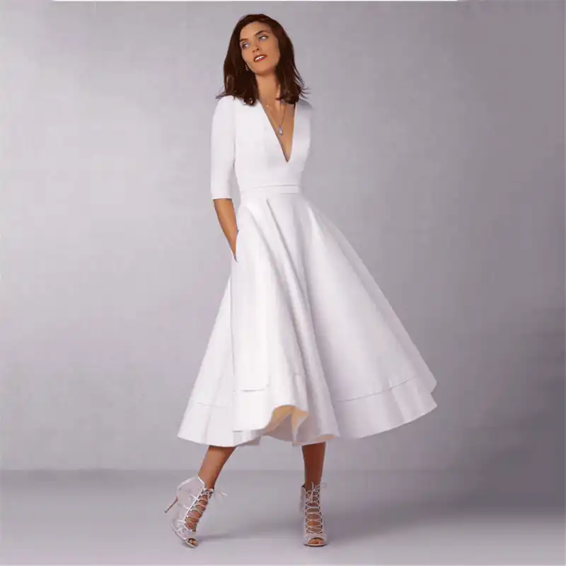 plus size white summer dress