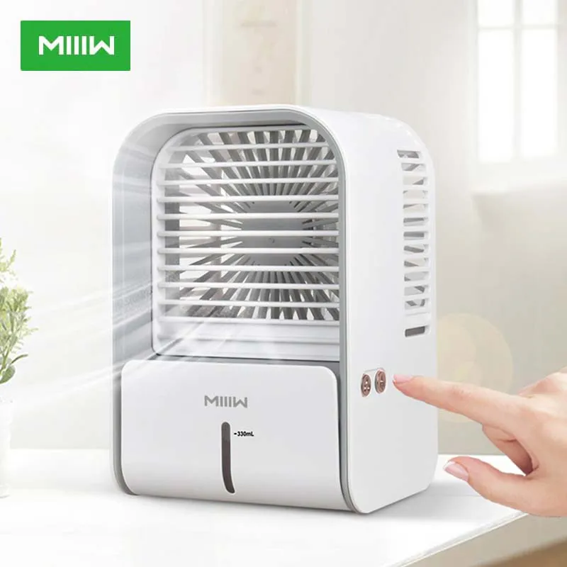 

MIIIW Desktop Air Conditioner Fan Portable Air Cooling Fan Humidifier Purifier Personal Space Air Cooler Fan For Office Bedroom