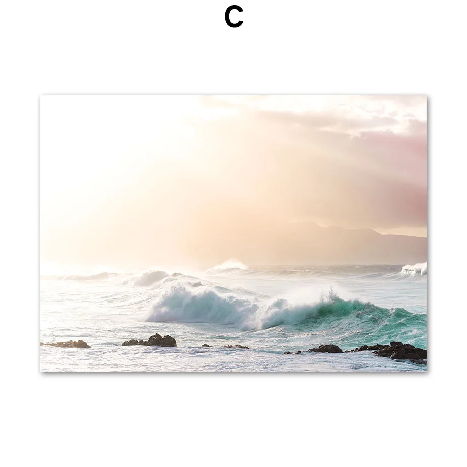 Amalfi-Coast-Seaside-Waves-Tram-Venice-Nordic-Posters-And-Prints-Wall-Art-Canvas-Painting-Wall-Pictures (5)