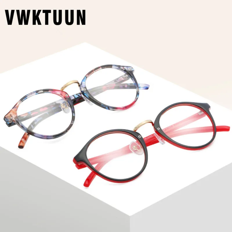 Круглые оправы для очков VWKTUUN женские и мужские очки квадратные простые