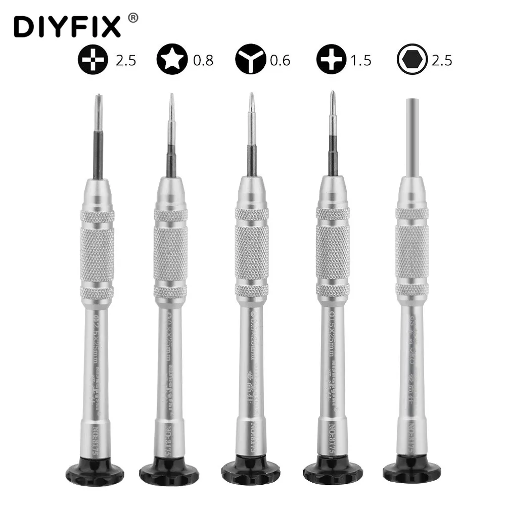 Набор отверток DIYFIX 5 в 1 для iPhone X для iPhone 8 7 6S 6, инструменты для ремонта, набор для разборки|5 in 1 screwdriver|screwdriver 5 in 1tool repair | АлиЭкспресс