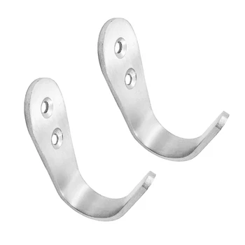

2x Polished Marine Stainless Steel Boat Accessory Hanging Hooks With Screws