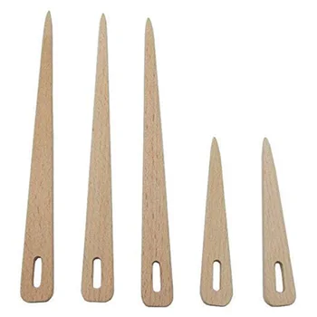 

Wood Weaving Crochet Needle Wood Hand Loom Stick Tapestry Making DIY Crafts Tools(5Pcs)