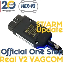 Atualize o trabalho real da relação de HEX-V2 hex v2 com 2021 modelo da plataforma de vw-audi vagcom 21.3 pronto simples para o cabo longo do parafuso de 2m do uso
