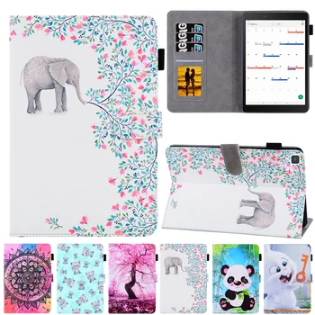 

For Samsung Galaxy Tab A 8.0 Case 2019 SM-T290 T295 T297 Cartoon Elephant Leather Fundas Cover For Samsung Tab A 8 A8 Cover Case
