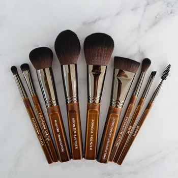

9Pcs Premium Makeup Brush Kit for Foundation Powder Eye-Shadow Eyebrow Brush