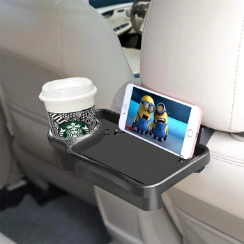 

Car Cup Holder Auto Food Tray Water Drink Stand Bracket Storage Pallet Folding Dining Table Rear Back Seat Desk Car Styling