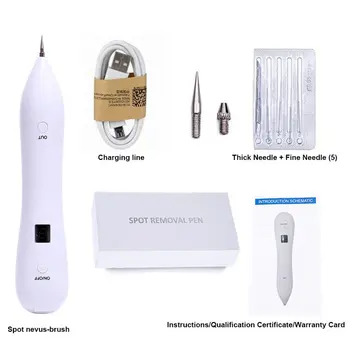 

LCD Display Multi-function Spot Remover Pen Display Laser Mole Freckle Removal Tool Skin Care Beauty Device white color