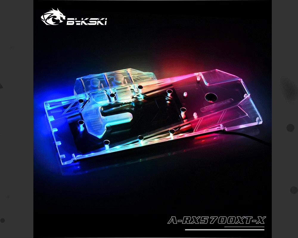 Bykski A-RX5700XT-X полное покрытие видеокарты блок водяного охлаждения, для AMD Founder Edition Radeon RX 5700 XT/RX 5700