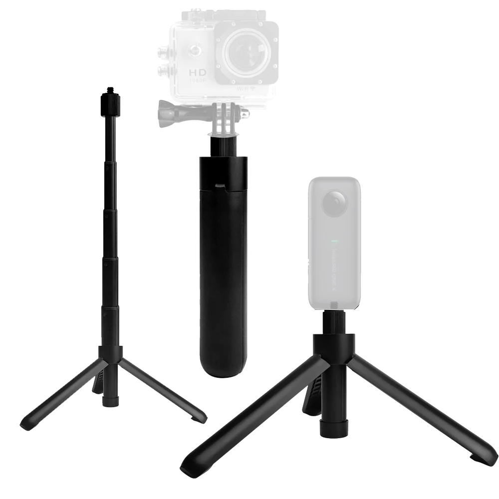 2 in 1 Extend Gopro Vlog Handle Tripod Mini Portable Desktop Stand for