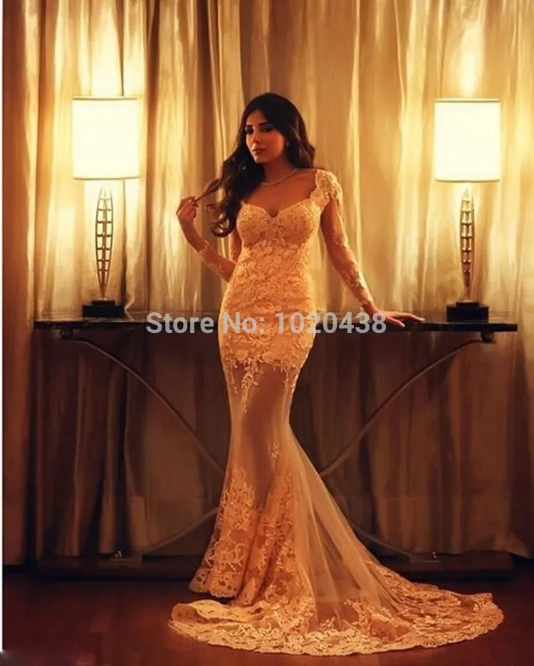 Robe de soiree вечернее платье русалки с длинным рукавом, винтажное платье с v-образным вырезом и аппликацией, платья для выпускного вечера на заказ, vestido de festa longo