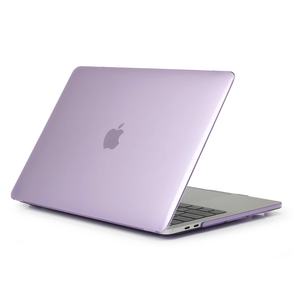 Чехол для ноутбука MacBook Air 13,3(A1466 A1369) Air 11,6(A1370 A1465) Прозрачный Кристальный устойчивый к царапинам защитный чехол для ноутбука - Цвет: Purple