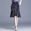 Fishtail Skirt Women's Mid-Length Summer One-Step Skirt Irregular High Waist Bag Hip Skirt  1