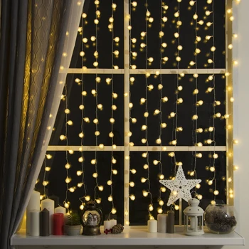 Slinger "Gordijn" 2X1.5 M Met Bijlagen "Egels", IP20, Transparante Draad, 360 Led, Warm Wit Glow, 8 Modi, 220 V Garland Voor Home Home Decor Decoratie Slinger "Gordijn" 2X1.5 M Met Bijlagen "Egels", IP20, Transparante Draad, 360 Led, Warm Wit Glow, 8 Modi, 220 V Garland Voor Home Home Decor Decoratie