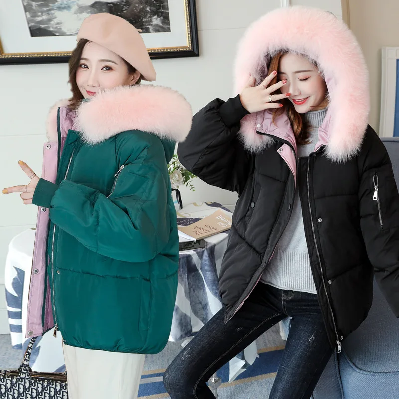 

Cotton-padded Clothes Women's Short 2019 New Style Winter Korean-style INS Cotton Coat down Coat Loose-Fit BF Students Cotton-pa
