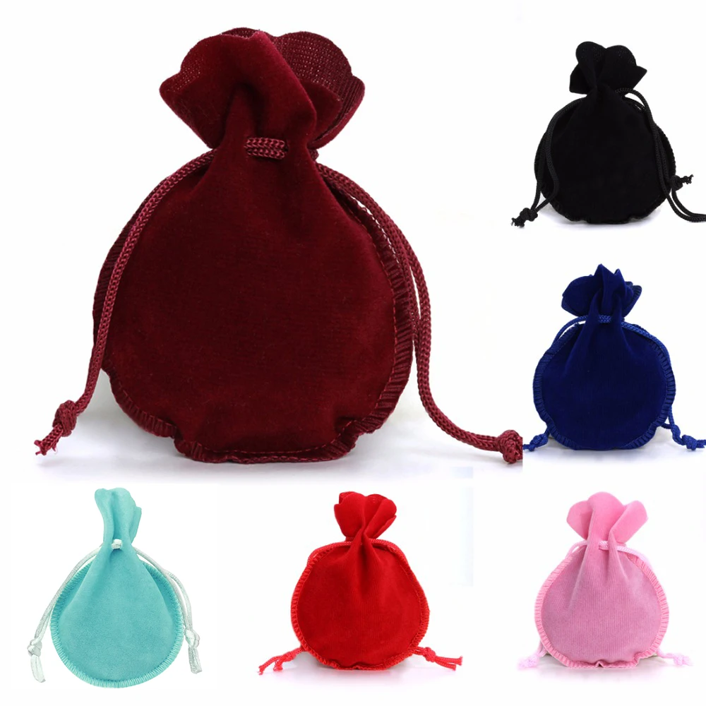 Louleur Drawstring Velvet Bag Drawstring Calabash Pouch Jewelry Packaging Bag Wedding/Christmas Favor Pouches & Gift Bags 10 pcs deep pink velvet drawstring bags candy bags fabric velvet cloth gift pouches for christmas jewelry wedding favor ring