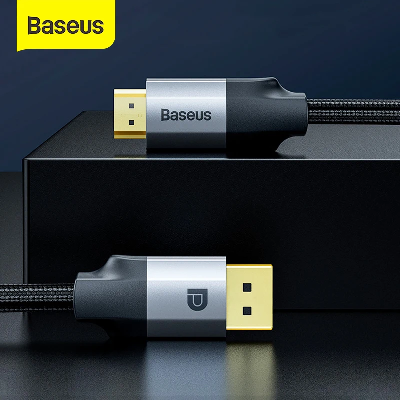 Порт дисплея Baseus к HDMI кабелю 4K 30Hz Кабель DP для ноутбука проектор ТВ дисплей порт