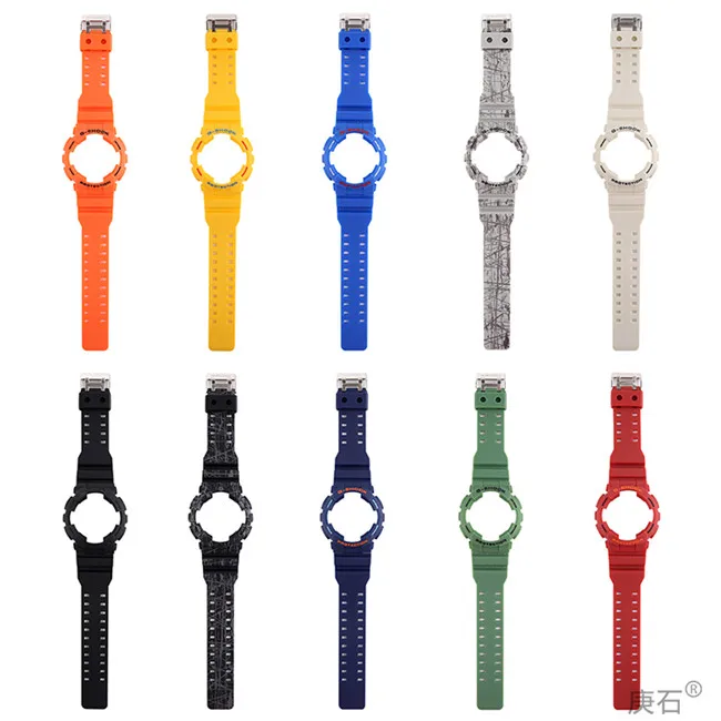 

resin watchband strap and case for Casio CASIO G-SHOCK GD100 GD110 GD120 GA100 GA110 GA120 GLS-100 GAX-100