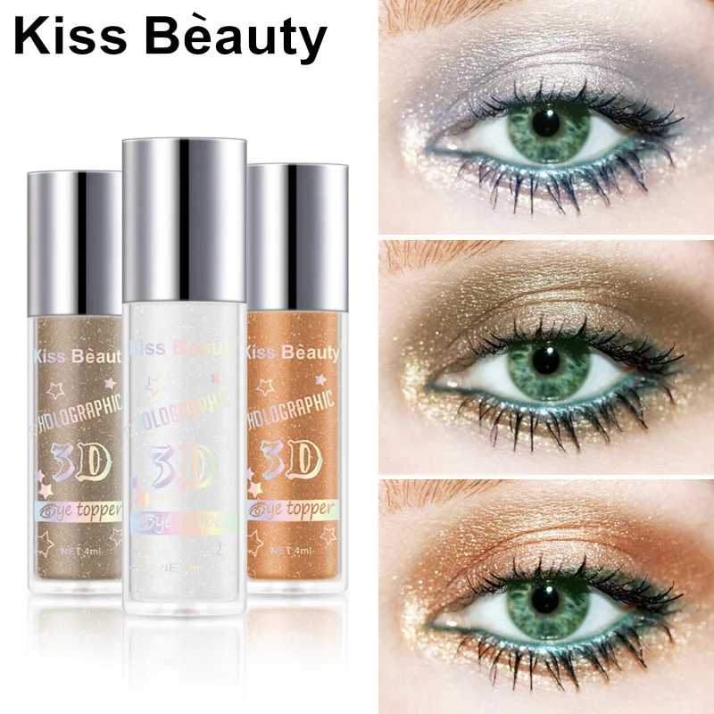 Kissbeauty макияж Жидкие тени для век с цветной глиттер и перламутровым блеском