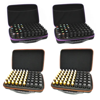 

60 Bottles EVA Essential Oil Bottle Carry Case Holder Storage Aromatherapy Hand Bag Zipper Design Shockproof Durable