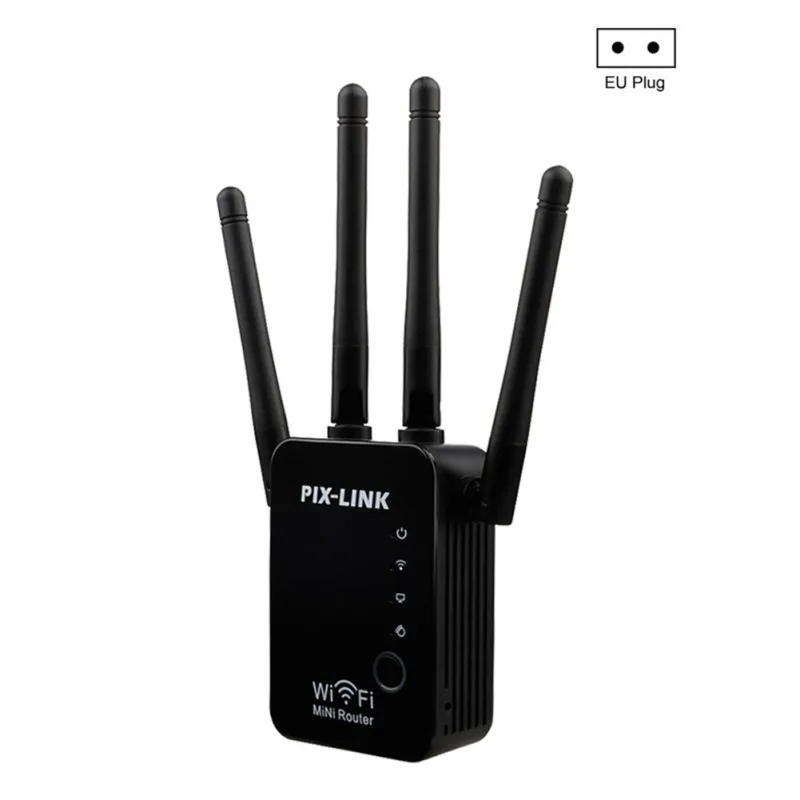 EU Wifi беспроводной ретранслятор маршрутизатор WLAN Усилитель сигнала 2,4G ISP WiFi расширитель диапазона PIX-Link 300 Мбит/с WISP/маршрутизатор/AP/ - Цвет: EU