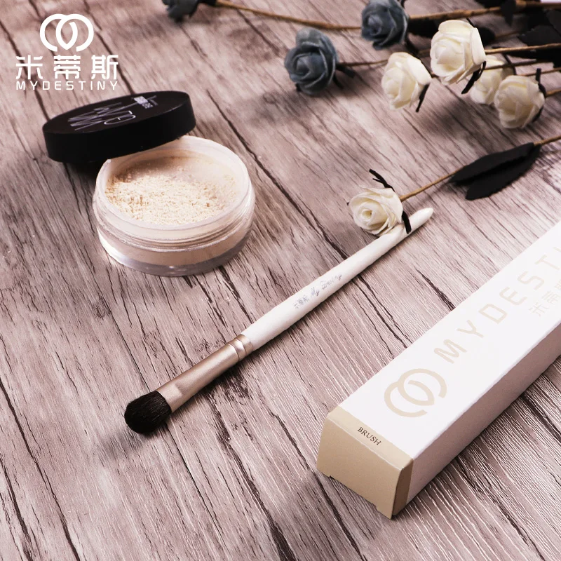 

MyDestiny cosmetic brush-The Snow White series-pony hair eye shadow brush02-high quality soft pony hair makeup pen-beauty