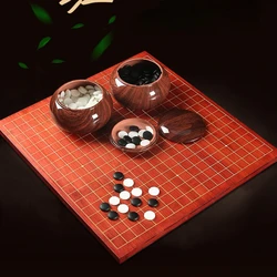 Chinese Go Gobang Set Chessboard Wooden Chess Piece Two In One Double Sided for The Game Juego De Mesa Student Puzzle ZY50CG