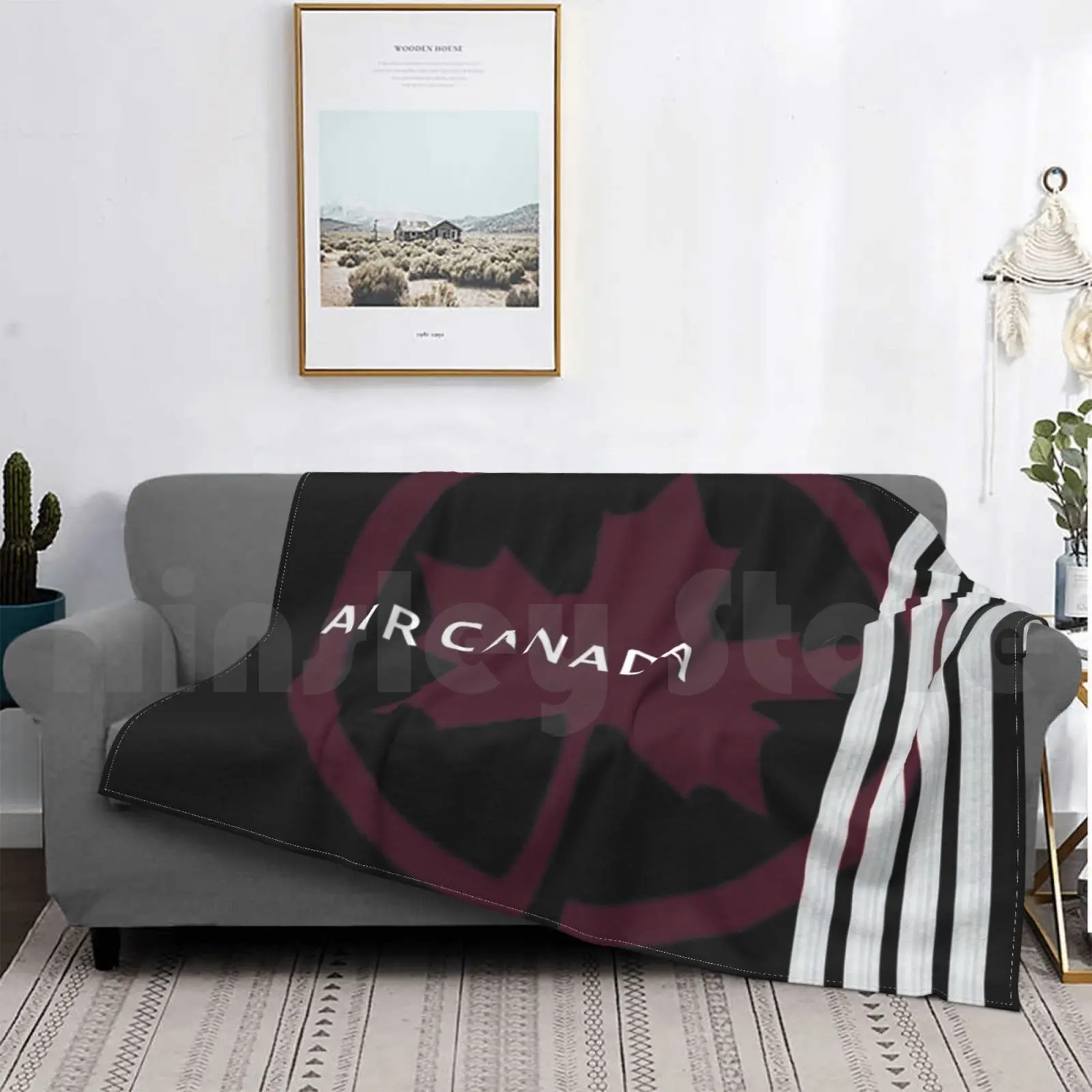 Air Canada Coperta Moda Personalizzata Air Canada Sky Fly Flying Aviation Plane Airplane Airplane Boeing Captain Pilot