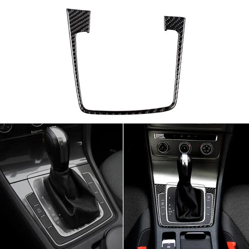

Carbon Fiber Gear Shift Box Panel Frame Cover Trim Sticker for Golf 7 GTI R GTE GTD MK7 Golf 7.5/7 2013-2019 Auto Interior Acces
