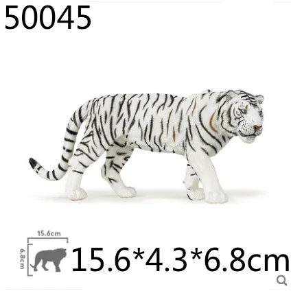 Papo wild animal пластиковая модель моделирование, игрушечный тигр, Лев, медведь Гепард, животное модель - Цвет: 50045