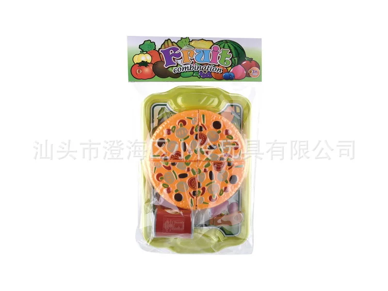 

Children Model Restaurant Fast Food Pizza Slicer Educational Cognitive Cutting Play House Toy Set