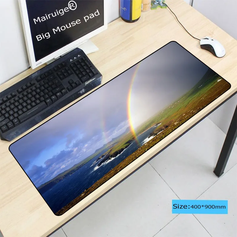  Colorful Rainbow Gaming Mouse Pad Locking Edge Large Mouse Mat PC Computer Laptop Mouse pad for CS 