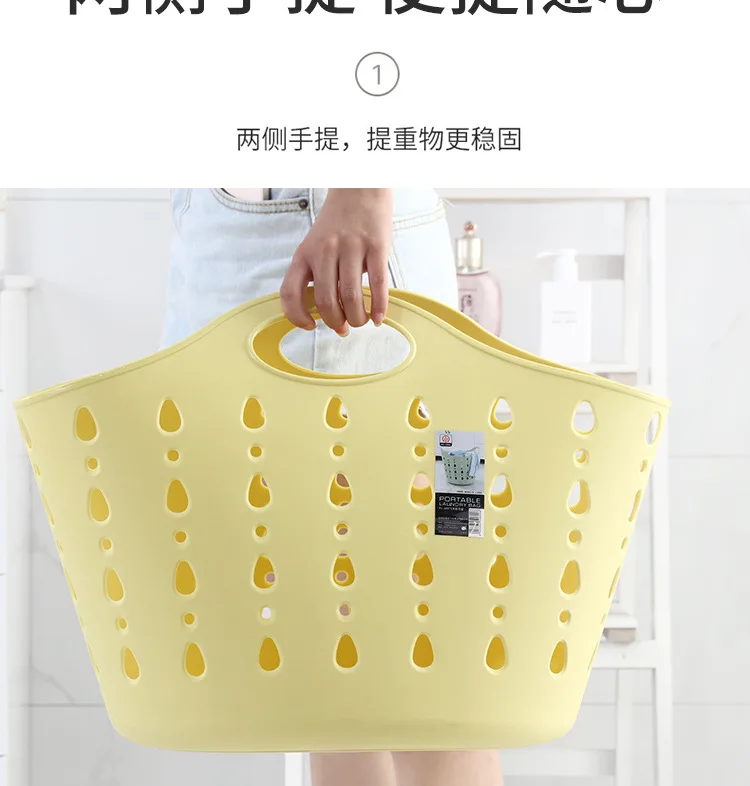 Large Size Laundry Basket Soft Plastic Unbreakable Household Laundry Basket Toy Storage Bucket Storage Basket Children Bath Buck