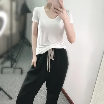 

women slim short-sleeved T-shirt cotton bottoming shirt women