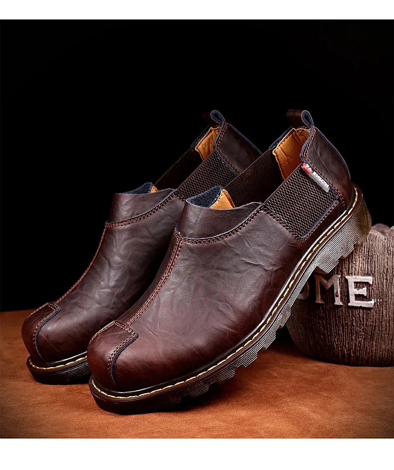 Новая кожаная мягкая обувь мужские оксфорды Мужская обувь ручной работы высокого качества Мужская обувь на плоской подошве модные водонепроницаемые Туфли размер 38-47