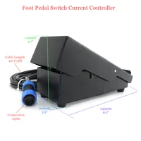 TIG Welding Foot Pedal Remote Current Controller 12pin Air Socket 3.2M Long Cable of TIG Pulse AC DC Inverter Welding Machine 2