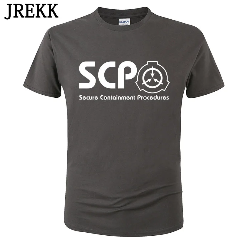 Летняя Повседневная футболка классная Scp мужская женская хлопковая с коротким