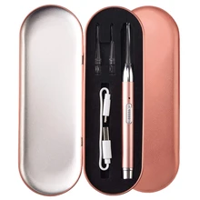 Ушной воск для удаления с подсветкой, светодиодный фонарик для ушей с usb-зарядкой для детей и взрослых, безопасная Ушная кюретка для очистки