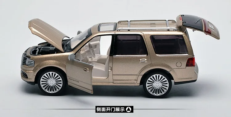 Caipo сплав модель автомобиля Lincoln 4 открытый металлический автомобиль звук и светильник Модель воина дети открытый мальчик сплав