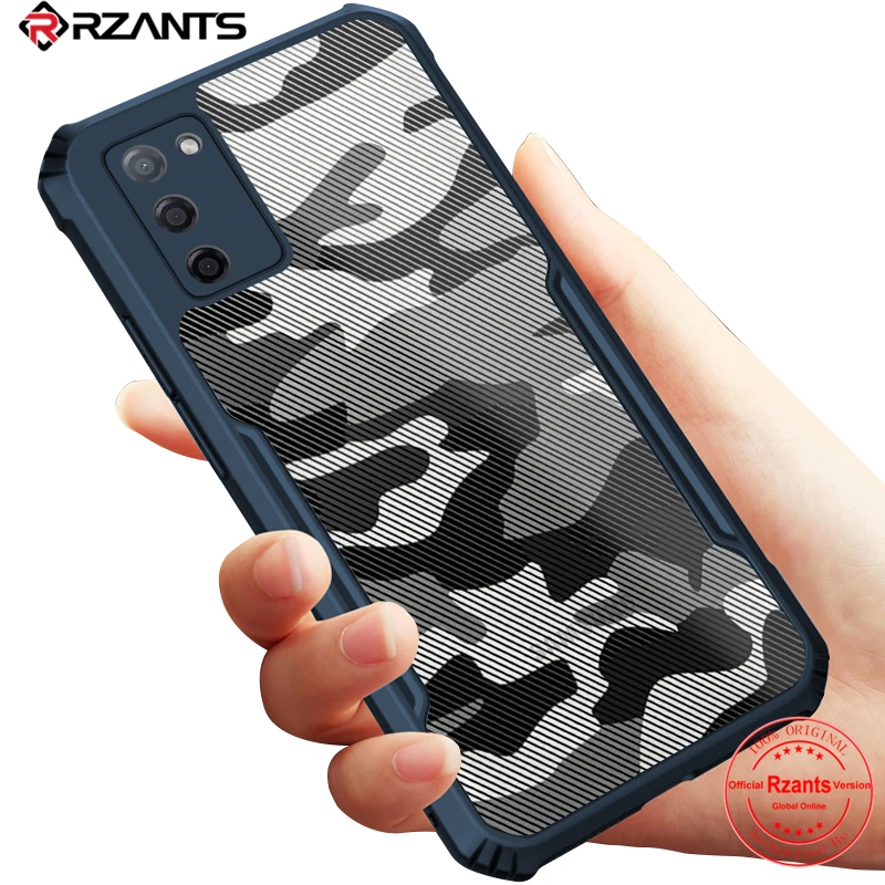 Rzants Per Samsung Galaxy A03S Custodia Rigida Mimetica Cover Tpu Frame Bumper Half Clear Phone Shell