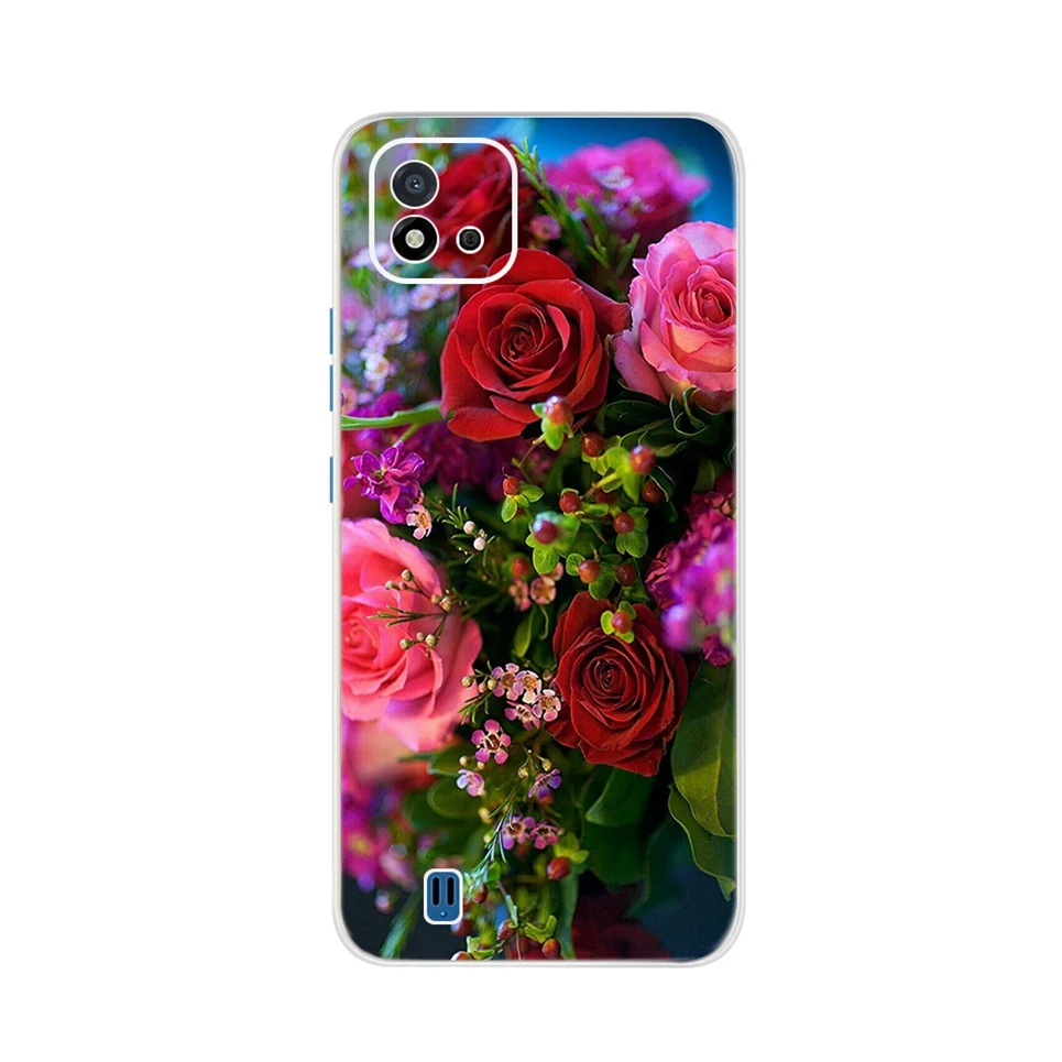 neck pouch for phone For Realme C11 2021 Case Cover Soft TPU Clear Back Shell Cartoon Cute Painting Slim Coque Fund For Realme C 11 RralmeC11 RMX3231 iphone waterproof bag Cases & Covers