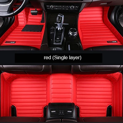 

Custom leather car floor mat For Toyota all model Corolla camry alphard prado rav4 sequoia corolla 4Runner Hilux prado prius YA