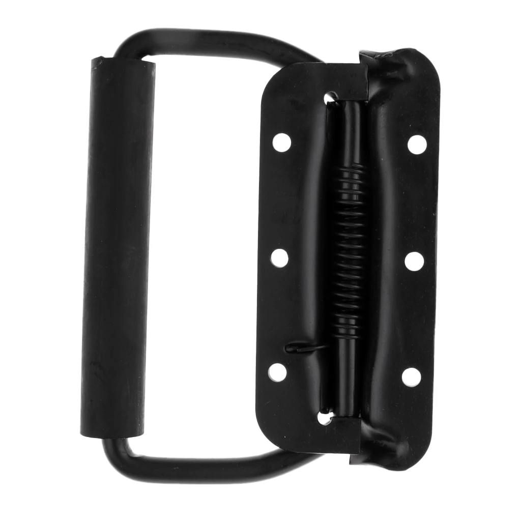 Black Sprung Drop Handle for Flight Case/ Speaker Cabinet/Home/Garage/Yacht/Boat